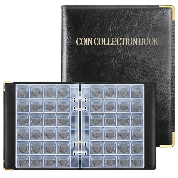 480 Pockets Coin Album for Money and Penny Collection with 20 Pages Storage Book