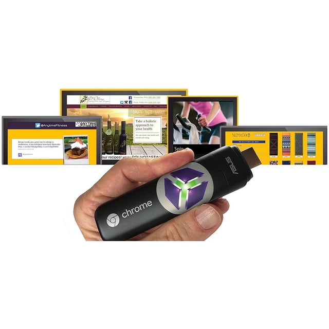 SmartSign2go Lite Digital Signage Google Chromebit Media Player with Easy-to-Use Cloud-Based Software (Includes 2-Week Free Software Trial)