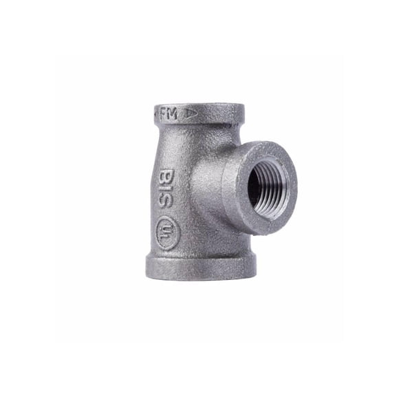 Conexión para manguera LDR Industries Tee negra, 3/4 x 1/2 x 1/2 pulgadas