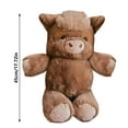 thumbnail image 4 of 17" Highland Cow Plush Toy - Ultra Soft Stuffed Animal, Cute Scottish Cow Plushie for Nursery Decor & Kids Gift(Pink), 4 of 7