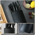 thumbnail image 3 of Shisuyan 1Pc Plastic Cutter Rack Household Tool Kitchen Cutter Storage Holder (Black), 3 of 8