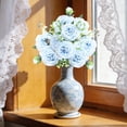 thumbnail image 6 of Tyidzon Artificial Flowers Vintage Faux Rose Bouquet Fake Flower for Vase Silk Floral Arrangements for Table Centerpiece Wedding Decoration Indoor Home Decor, 6 of 7