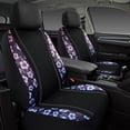 thumbnail image 3 of Auto Drive 2Piece Hibiscus Car Seat Cover Black- Universal Fit,25SC83, 3 of 12