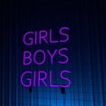 thumbnail image 2 of Handmadetneonsign Girls Boys Girls Neon Sign, Text Wall Art Decor, Bar Club Wall Decor, 2 of 3
