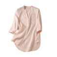 thumbnail image 2 of Aloohaidyvio Tops for Women ,Womens Casual T-Shirt Short Sleeve V-Neck Sweatshirt Tops Blouse, 2 of 6