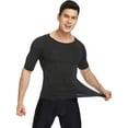 thumbnail image 3 of VASLANDA Mens Compression Undershirts Ultra Slimming Body Shaper Belly Control Vest Workout Active Gynecomastia Tank Tops, 3 of 6