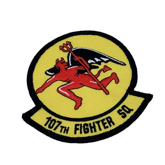 107th Fighter Squadron Patch – Plastic Backing