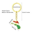 thumbnail image 5 of WINDLAND Stylish Map Shaped Keyrings Kurdistan National Flag Key Chain Gift for Him Her, 5 of 10