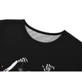 thumbnail image 2 of Topgal Big Boys Pajamas 2-Piece Black Skeleton Pumpkin Nightwear Set for Teens Little Kids PJS Size 10, 2 of 7