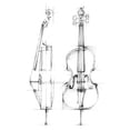 thumbnail image 3 of Harper, Ethan 19x24 Black Modern Framed Museum Art Print Titled - Cello Sketch, 3 of 5