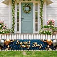thumbnail image 6 of LUUFILx Sweet Baby Boy Backdrop Banner with Cute Teddy Bears Hearts Stars for Baby Shower Nursery Photography Props Decorations Party Supplies Background, 6 of 6