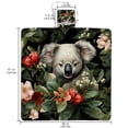thumbnail image 2 of Koala Canvas Picnic Mat Waterproof Outdoor Camping Beach Blanket Large Foldable Portable Mat Backing -Proof for Family Travel Hiking Park Grass Yard, 2 of 6