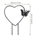 thumbnail image 4 of 2 enrejados para plantas trepadoras en maceta de metal con forma de corazón., 4 of 6