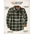 thumbnail image 5 of Legendary Whitetails Men's Buck Camp Flannel Shirt, Long Sleeve Plaid or Solid Heather Button Down, Casual Shirt for Men with Corduroy Cuffs and Collar, 5 of 5