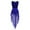 Blue, variant on renvena Kids Girls Sleeveless Cutout Back Lyrical Ballet Dance Dress Leotard High-Low Hem Tulle Skirt Dancewear