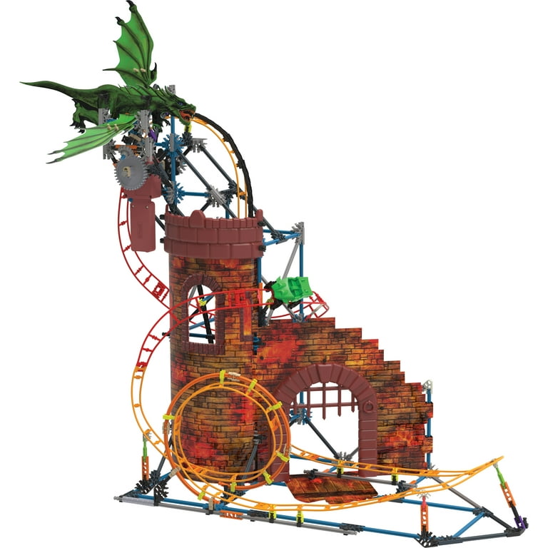 K'NEX Dragon's Revenge Roller Coaster Construction Set, 578 Parts