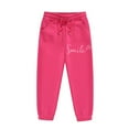 thumbnail image 4 of WOYY Toddler Girls Outfits Letter Print Hoodie and Jogger Pants Clothes Set, Sizes 2-3T, 4 of 7