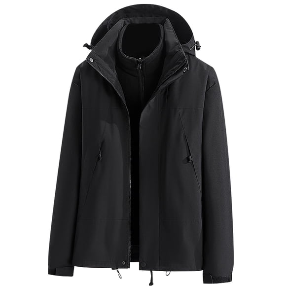 Aboser Women's Warm Ski Coats Windproof 3-in-1 Skiing Jacket Waterproof Hooded Winter Coat Outdoor Snowboard Mountain Windbreaker