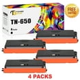 thumbnail image 1 of Toner Bank 4-Pack Compatible Toner Replacement for Brother TN-650 HL-5340D 5340DRT 5350DN 5370DW 5380DN DCP-8085DN 8080DN 8890DW MFC-8380DN 8680DN 8890DW Black, 1 of 5