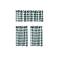 thumbnail image 2 of Small Cafe Kitchen Curtain Set Light Filtering Privacy Heat Insulating Tier Curtains 3 Piece for Basement Window Door Half Window Decor, 2 of 9