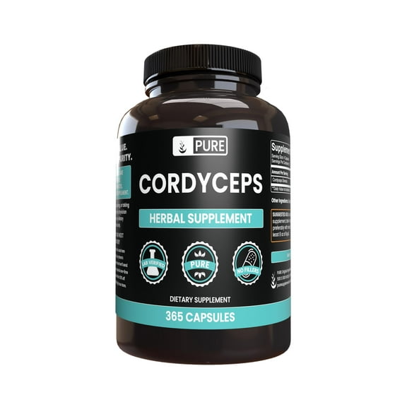 Pure Original Ingredients Cordyceps, No Magnesium or Rice Fillers, 365 Capsules