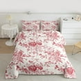 thumbnail image 2 of Feelyou Rustic Farmhouse Floral Bedding Comforter Set, Retro French Style Twin Comforter Sets, Romantic Garden Flower Reversible Bedding Set, Luxury Bedroom Decor, 2 Pieces, 2 of 8