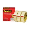 thumbnail image 3 of Scotch® Transparent Tape, 1" x 2,592", Clear, Pack Of 3 Rolls, 3 of 3