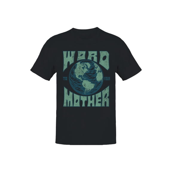 Earth Awareness Typography Design Men's T-shirt