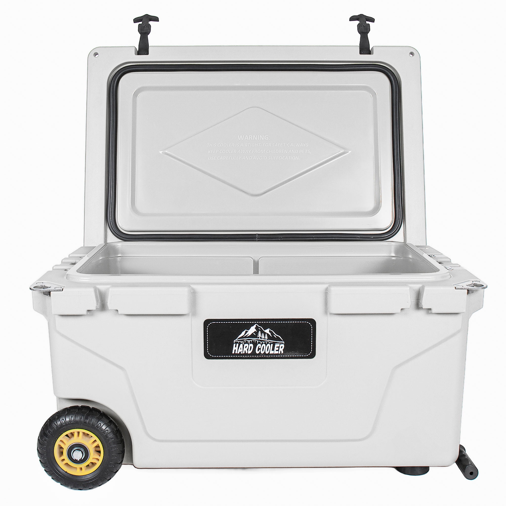 65 Quart , Ultra-Tough Hard Shell Ice Chest – Heavy-Duty Insulated Portable Cooler with 6-Day Ice Retention for Camping, Job Site, Tailgating, Beach & Fishing