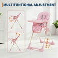 thumbnail image 2 of Collapsible Baby High Chair for Feeding – Adjustable Height, Backrest & Footrest, Removable Tray, Compact Fast Folding, Safe for Babies & Toddlers, Easy Clean, 2 of 7