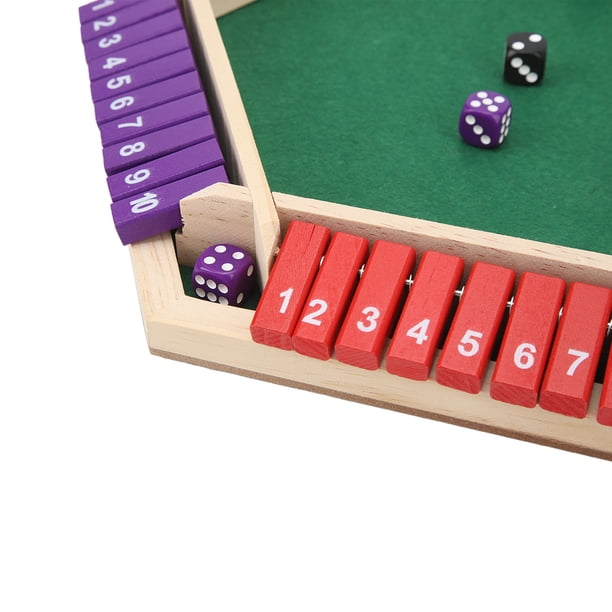 Fentar Shut The Box Juego de 4 Jugadores, Juego Mesa Dados Madera de Puzzle, Shut The Box Juegos de Tablero Familiares y Viaje, Juegos de Mesa para Niño y Adultos (Redondo Fentar Shut The Box Juego de 4 Jugadores, Juego Mesa Dados Madera de Puzzle, Shut The Box Juegos de Tablero Familiares y Viaje, Juegos de Mesa para Niño y Adultos (Redondo