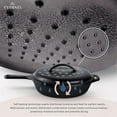 thumbnail image 3 of Cast Iron Skillet Set with Lids - 8"+10"+12"-inch Pre-Seasoned Covered Frying Pan Set + Silicone Handle and Lid Holders + Scraper/Cleaner - Indoor/Outdoor, Oven, Stovetop, Fire Safe Kitchen Cookware, 3 of 7