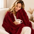 thumbnail image 5 of All-Season Fleece Plush Blanket, 120x80cm, Ultra Soft, Cozy, Warm, Lightweight, Non-Shedding Washable Cotton Blanket, for Bed / Sofa, 5 of 5