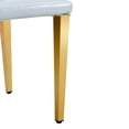 thumbnail image 5 of Four Gray Pu Dining Seats - Comfortable And Versatile, With Metal Construction Of 4 Chairs In Modern Comfortable, Soft Sponge Filling Stable, 5 of 7