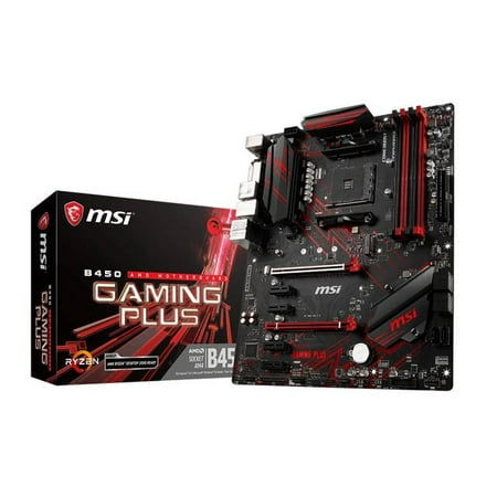 MSI B450-A Gaming Plus AM4 ATX Motherboard (Best Micro Atx Motherboard Gaming)