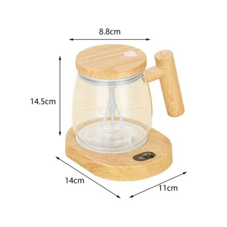 

JXLKJCXT 400ml Self Mixing Coffee Mug USB Warmer Mixed Milk Cup Stirring Mug Tea Cup Kitchen Accessories Water Coffee Tea