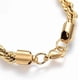 thumbnail image 3 of 1 pulsera clásica dorada de acero inoxidable 304 con cierre de mosquetón., 3 of 3