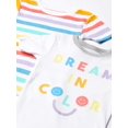 thumbnail image 3 of Ensemble de Pyjama en Coton 4 Pcs pour Tout-Petits et Bébés Filles (Rêve en Couleur, 6m), 3 of 4