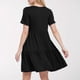 thumbnail image 2 of Vestido largo con volantes en colores lisos para mujer: manga corta, fluido, cómodo, versátil para fiestas/playa, tallas S-XXL., 2 of 6
