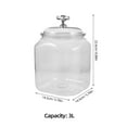 thumbnail image 2 of Worgeous Plastic Cookie Jar with Lid Clear Airtight Plastic Storage Containers Canister for Kitchen Organization Home or Office Use, 2 of 8