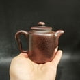 thumbnail image 4 of Yixing Clay Teapot Unique Pu Erh Purple Ornament Sculpted Handcrafted Textured Minimalist Traditional Timeless Subtle, 4 of 6
