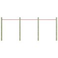 thumbnail image 2 of vidaXL Turning Bars 3 pcs 125 cm Steel Red, 2 of 4