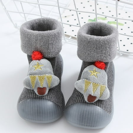 

Quealent Baby Girl Shoes Baby Snow Boots Boy Girl Winter Warm Shoes Water Repellent Outdoor Boots for Gray 2 Years