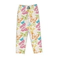 thumbnail image 4 of Xecao Retro Colorful Butterfly Women's Straight Lounge Pajama Pants: The Epitome of Relaxed Sleepwear, 4 of 9