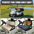 thumbnail image 5 of Psesaysky Rainbow LGBT Pride Print Golf Cart Seat Covers for Club Car Precedent Ordinary Seats, Breathable Front and Back Seat Cushion Cover for Golf Cart, Easy to Install, 5 of 8