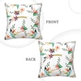 thumbnail image 3 of ZNDUO Square Home Decorative Throw Pillows, Corduroy Vintage Floral Texture pattern Couch Pillows, Throw Pillows for Bed, 20"x20", 3 of 8
