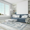thumbnail image 1 of Casavani Indigo Rug Living Room Floor Carpet, Blue 7x7 feet, 1 of 6