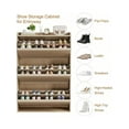 thumbnail image 4 of Shoe Cabinet With 2/3/4 Flip Drawers, Modern Shoe Storage For Entryway, Wooden Shoe Organizer Cabinet With Adjustable Shelf, Hidden Shoe Rack For Hallway, Living Room, 4 of 9
