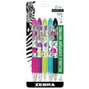Z-Grip Retractable Ballpoint 1.0mm Floral Assorted 5pk