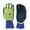 Blue, variant on G & F Gardening Men's Safety Gloves 1536-6 Double Microfoam Latex, 6 Pairs, Size Medium